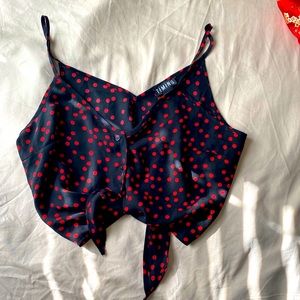Black crop top